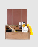 Shoe Cleaning Box - Wood - Chocolate