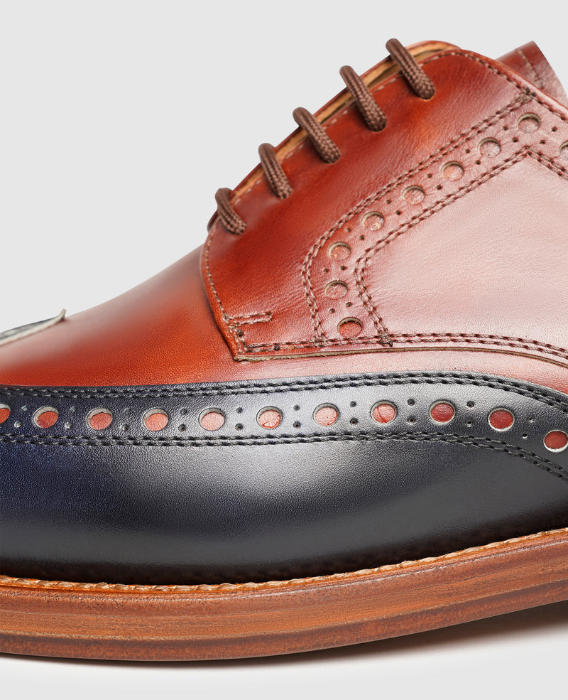 Luzern Full-Brogue TC - Midnight/Whiskey