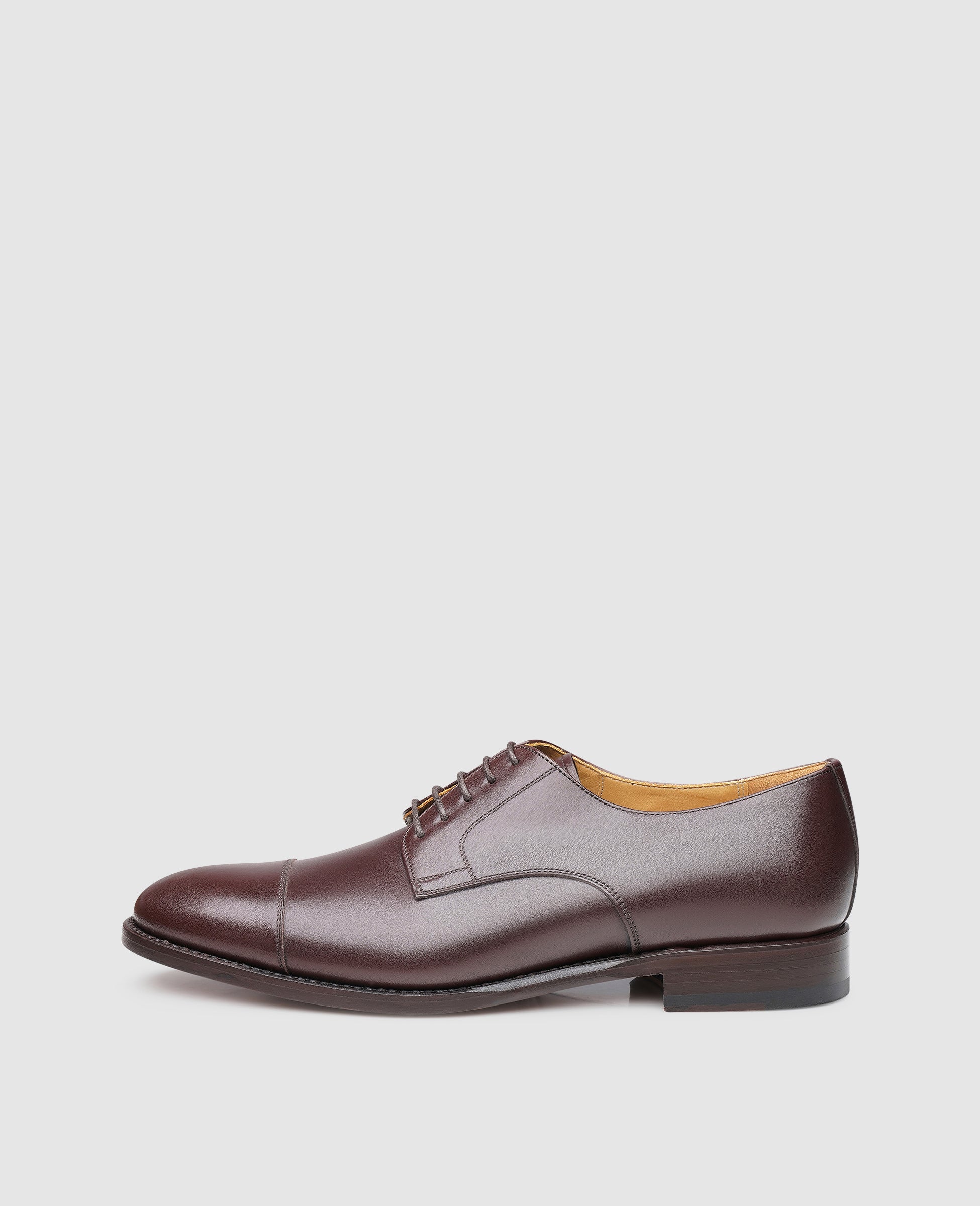 SHOEPASSION.com – Goodyear-welted Cap-Toe Derby in dark brown | Shoepassion