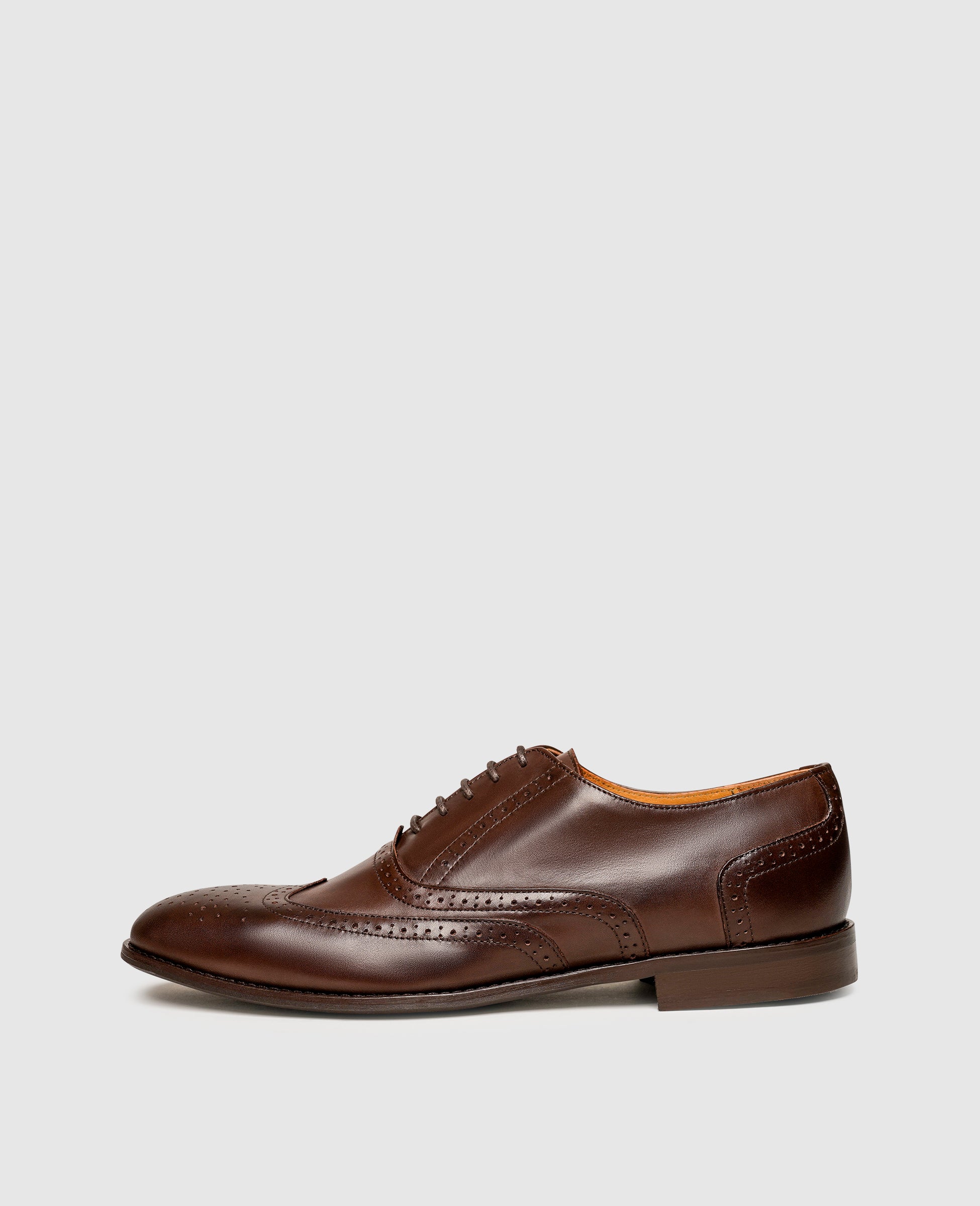 Flexible Full-Brogue Oxford in Smooth Leather | Henry Stevens | Shoepassion